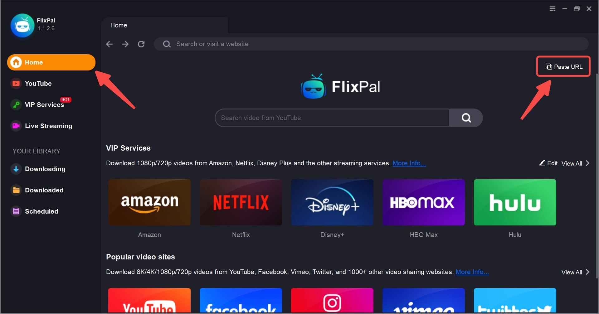 Step 1: Open FlixPal and access JioHotstar with the built-in browser.